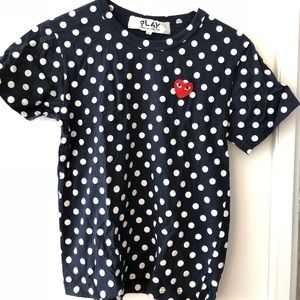 Comme des garçons polka dotted tee